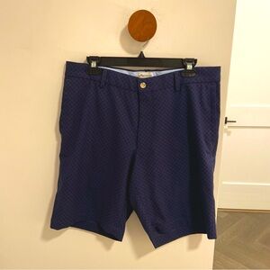 Peter Millar Men's Carrboro Skull Performance Shorts Navy